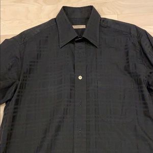 Burberry black button down shirt